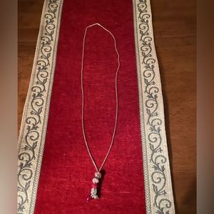 Chamelia silver charm necklace